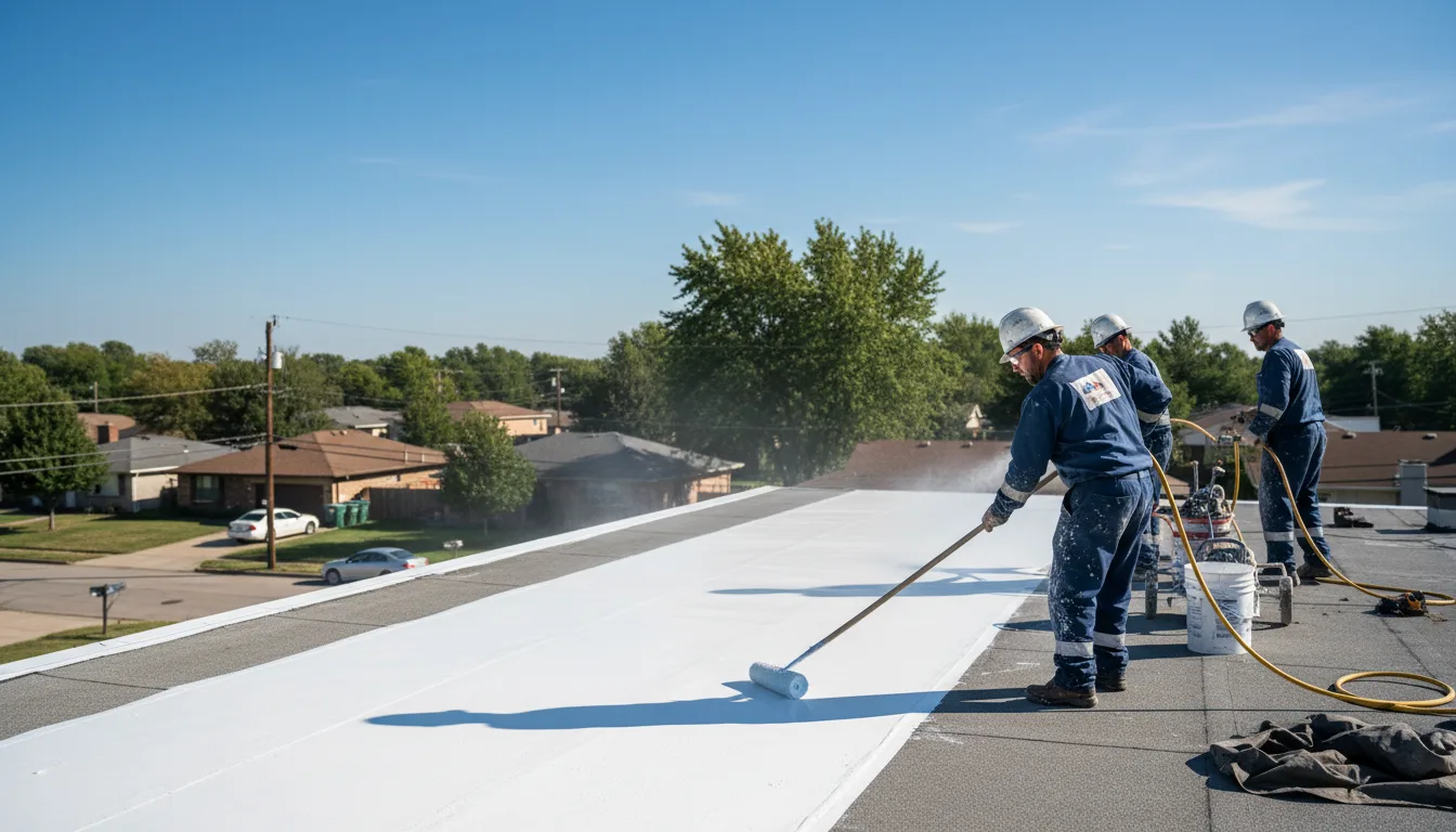 Commercial roof coating in Mabel, MN near me